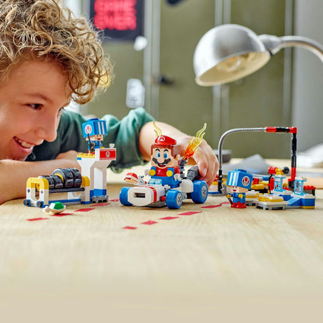 Lego super mario 72035 garage des crapauds mario kart