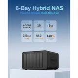 NAS Terramaster F6-424 (noir, 2x 2,5GBE, HDMI, USB)