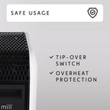 Mill sweet air wifi radiateur d'huile huile2000wifi3 noir