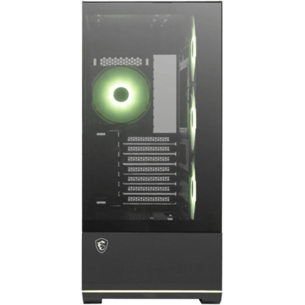Boîtier tour midi MSI Mag Pano 110R PZ (noir | 2x USB-A | 1x USB-C | Verre trempé)