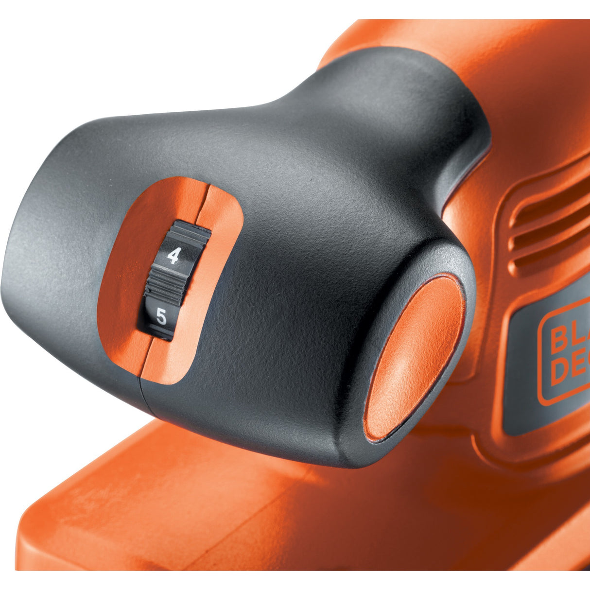 Ponceuse orbitale Black+decker 240w 1 3 feuilles (noir orange)