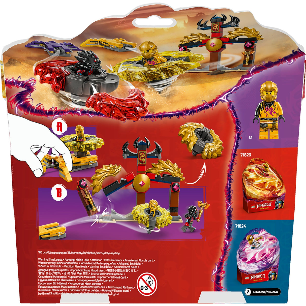 Lego Ninjago 71826 Pack de combat du dragon spinjitzu