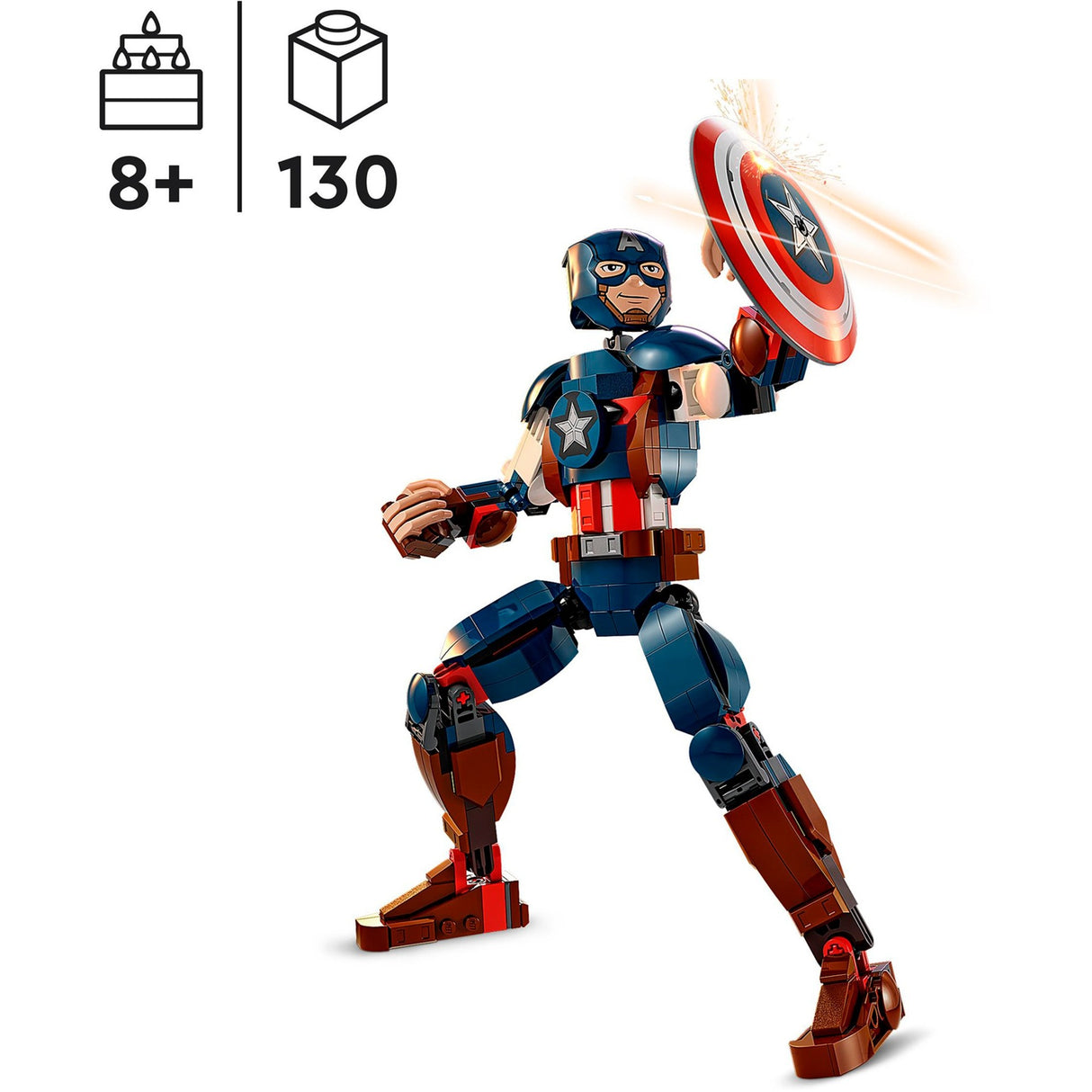 Figurine de construction Lego Super Heros 76258 Captain America