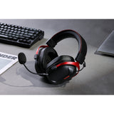 Casque de jeu supra-auriculaire sans fil Mchose s9 pro (noir rouge, ordinateur portable, smartphone, commutateur Playstation, Bluetooth filaire type-c 2,4 g)