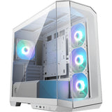 Boîtier tour midi Msi Mag Pano M100R PZ (blanc | 1x USB-A | 1x USB-C | RVB | Verre trempé)