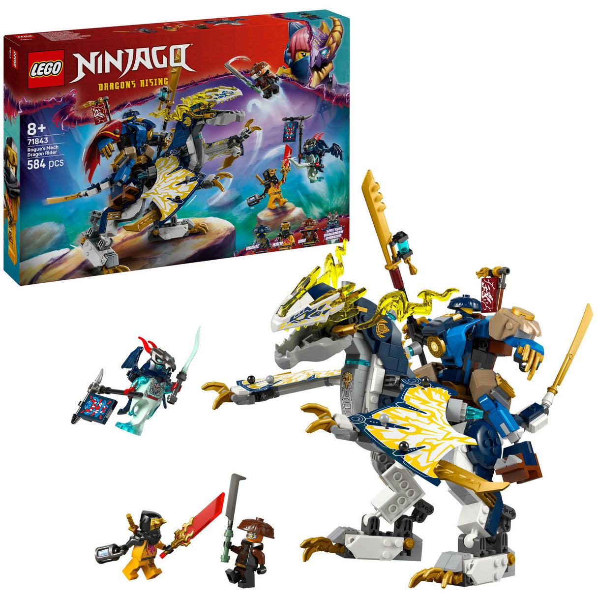 Lego Ninjago 71843 Le cavalier dragon robot du voyou