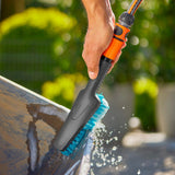 Gardena CleanSystem Hand Brush S dure, avec une connexion de tuyau