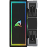 Refroidisseur de processeur Sharkoon a40 RVB (noir, connecteur de ventilateur PWM à 4 broches)