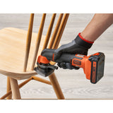 Tournevis Black+decker 18v + pack multi-outils oscillant 18v (noir orange)