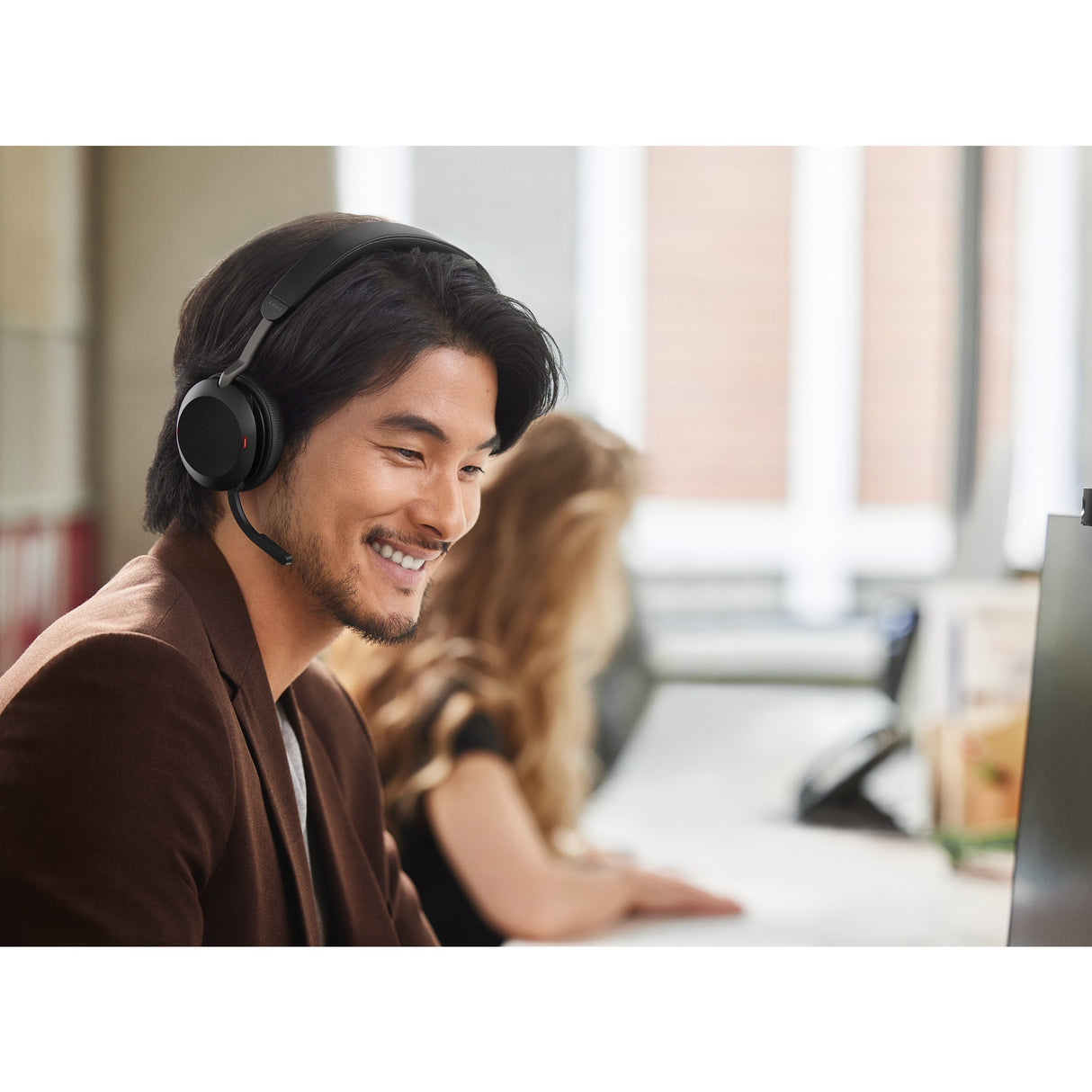 Casque supra-auriculaire Jabra move2 75 (noir, link380c, équipes Microsoft)