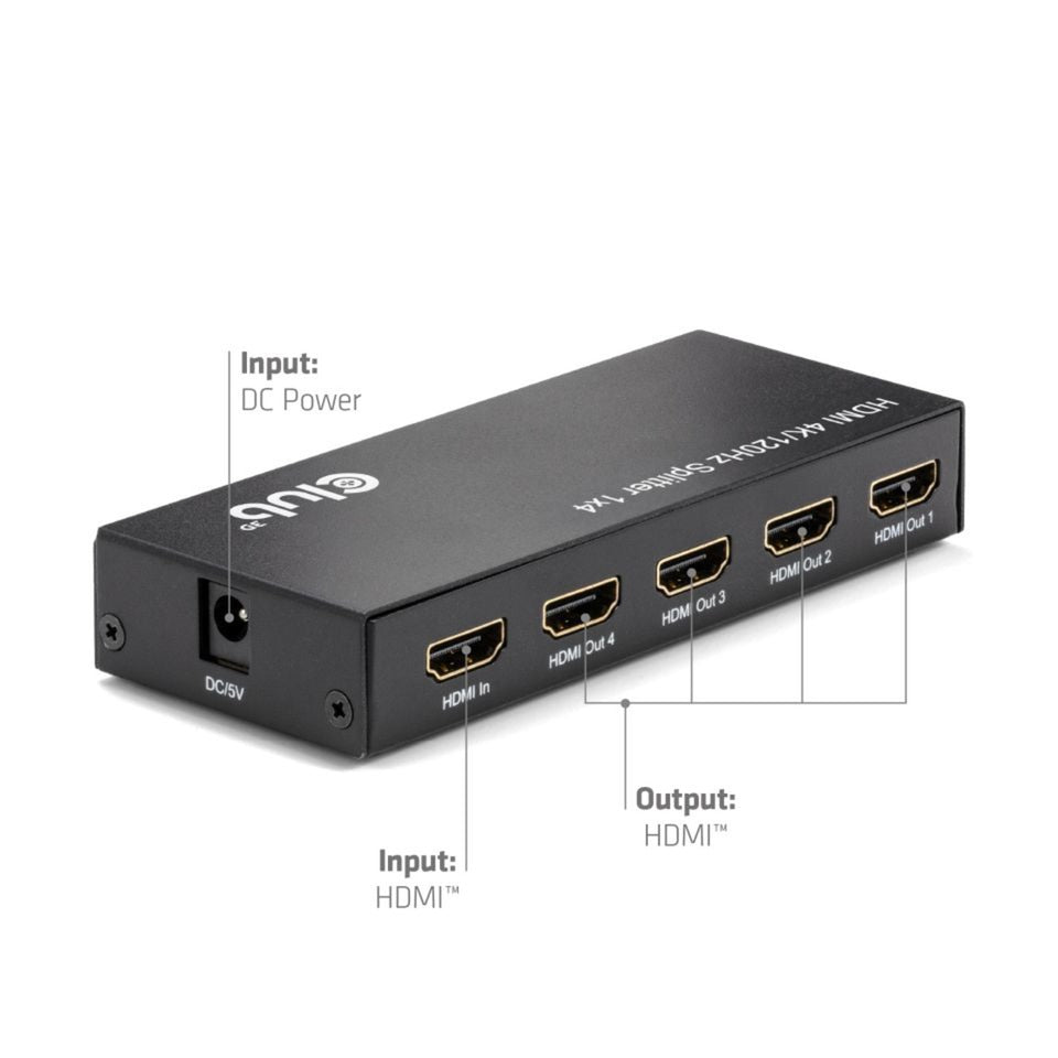 Répartiteur HDMI Club 3D 1x > 4x HDMI 4K 120Hz