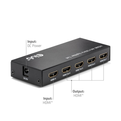 Répartiteur HDMI Club 3D 1x > 4x HDMI 4K 120Hz (noir)