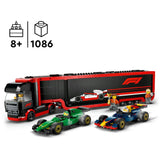 Lego city 60445 camion f1 avec voitures rb20 et amr24 f1