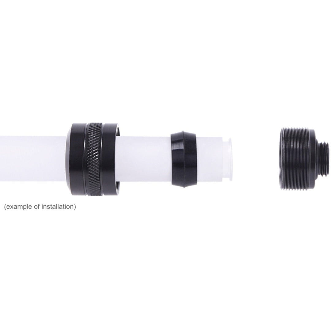 Alphacool eiszapfen pro 13 mm raccord pour tube dur g1 4 - connexion noir profond (noir (mat))