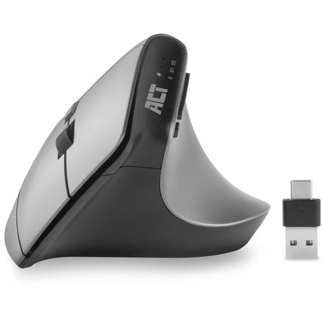 Souris ergonomique sans fil Act avec Bluetooth et USB-C USB-A