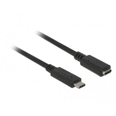 Delock câble d'extension superspeed USB-C 3.1 gen1 mâle>femelle (noir, 1 mètre)