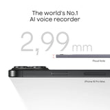 Machine à dicter Plaud note (noir, 64 Go, Bluetooth (BLE 5.2), Wi-Fi (2,4 GHz))