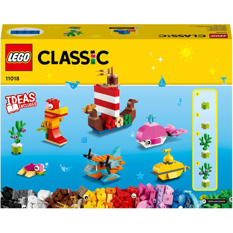 Lego classic - jouets de construction créatifs amusants en mer (11018)
