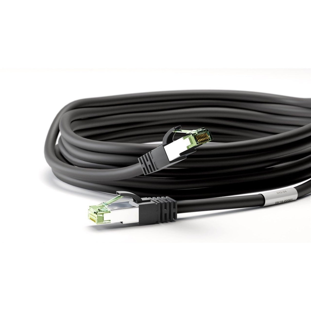 Câble réseau Goobay cat.8.1 s ftp (noir, 0,5 mètres)