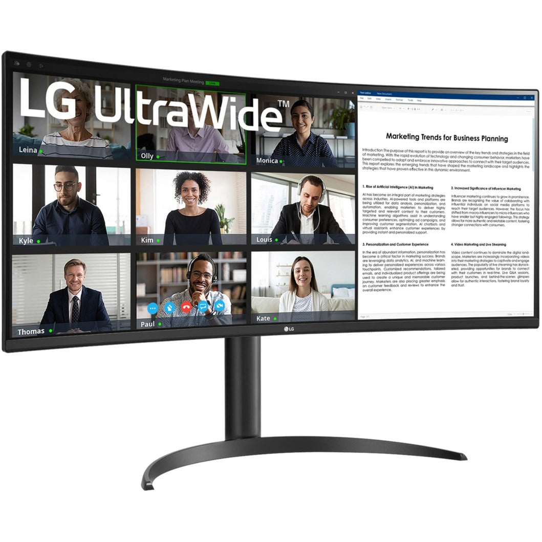 Moniteur incurvé LG ultrawide 34wr50qk-b 34 (noir, 2x HDMI, port d'affichage)
