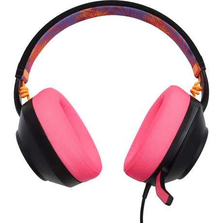 Powera Lucidsound LS10 Casque de jeu filaire – Casque de jeu supra-auriculaire de marque minuit (noir rose, Playstation 5, Playstation 4, Xbox Series X|s, Xbox One, PC, mobile)