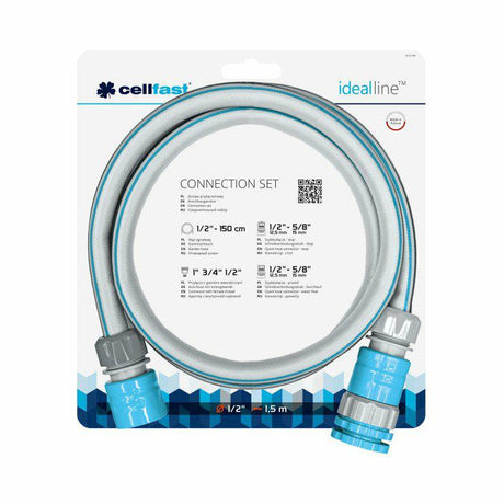 Ngk cellfast - kit de raccordement pour tuyau d'arrosage - 1 2 - 1,5 m