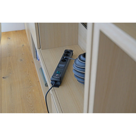 Multiprise Brennerstuhl premium-line 60 000a avec protection contre les surtensions 4 prises noir 1,8 m h05vv-f 3g1.5