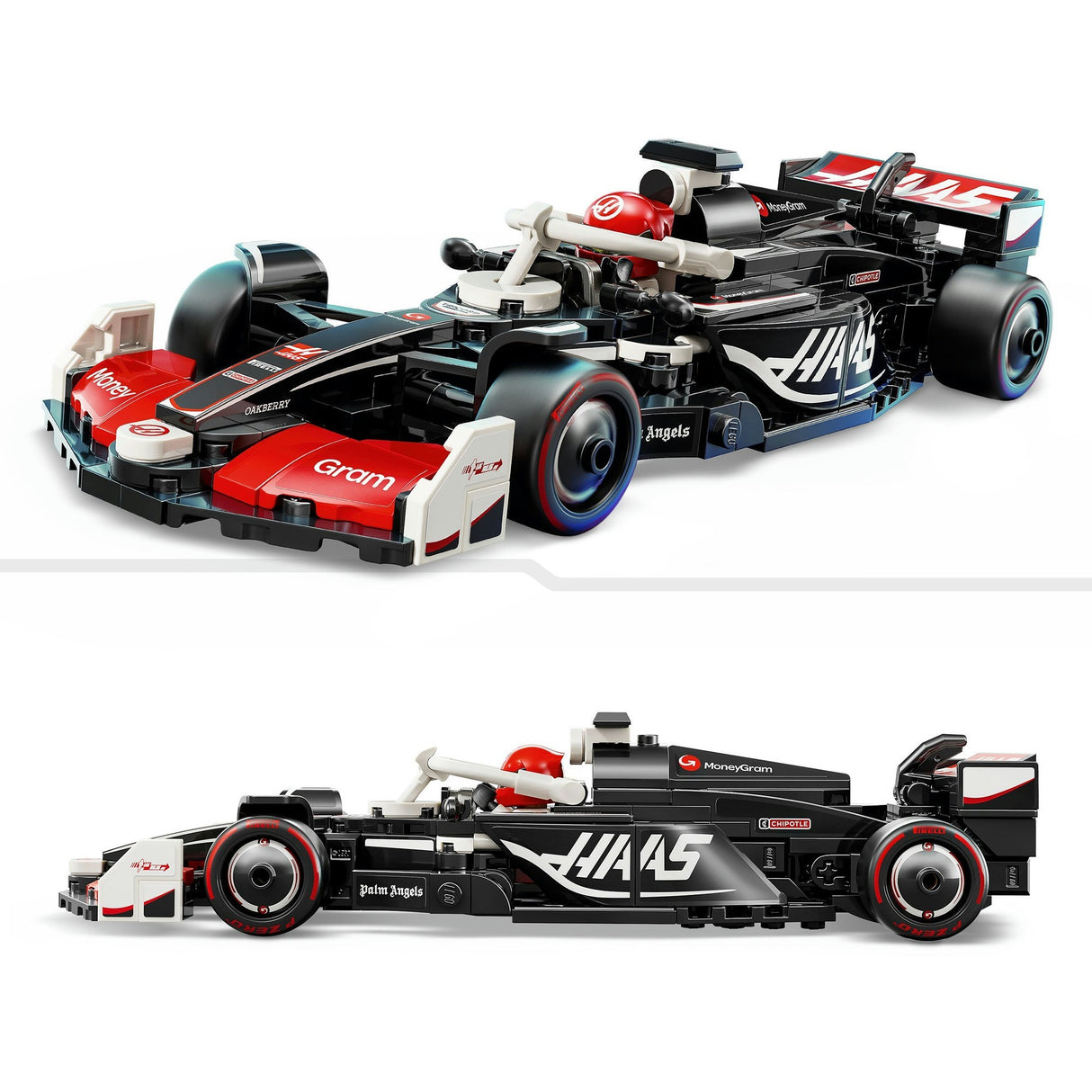 Lego Speed Champions 77250 Moneygram Hare F1 Team VF-24 Voiture de course