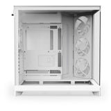 Boîtier tour midi Nzxt h9 flow rgb (blanc (mat) | 2x usb-a | 1x usb-c | rgb | verre trempé)