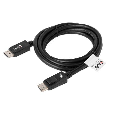 Câble certifié Club 3D Displayport 1.4 Vesa mâle-mâle (noir, 2 mètres, 8k 60hz, 32,4gbps)