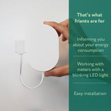 Interface de compteur électrique Ty Frient 2, économie d'énergie LED (blanc, zigbee 3.0)