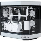Boîtier tour midi Hyte y60 (blanc noir | 3x USB-A | verre trempé)