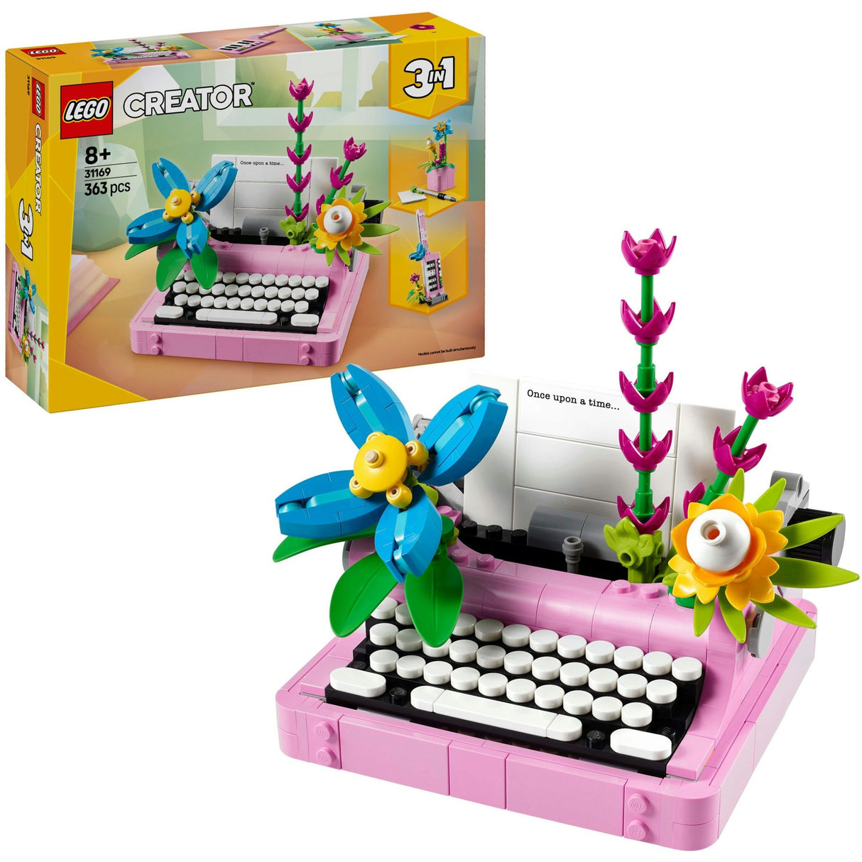 Lego Creator 31169 machine à écrire avec des fleurs