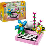 Lego Creator 31169 machine à écrire avec des fleurs