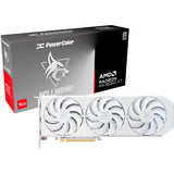 Carte graphique Powercolor Radeon RX 9060 XT Hellhound Spectral White 16G (blanc, RDNA4, GDDR6, 2x Display Port, 1x HDMI 2.1)