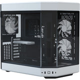 Boîtier tour midi Hyte y60 (blanc noir | 3x USB-A | verre trempé)