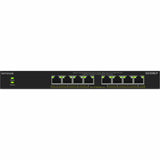 Netgear 8-poorts gigabit ethernet unmanaged poe+ essentials switch (gs308lp) (zwart, 60 watt poe)