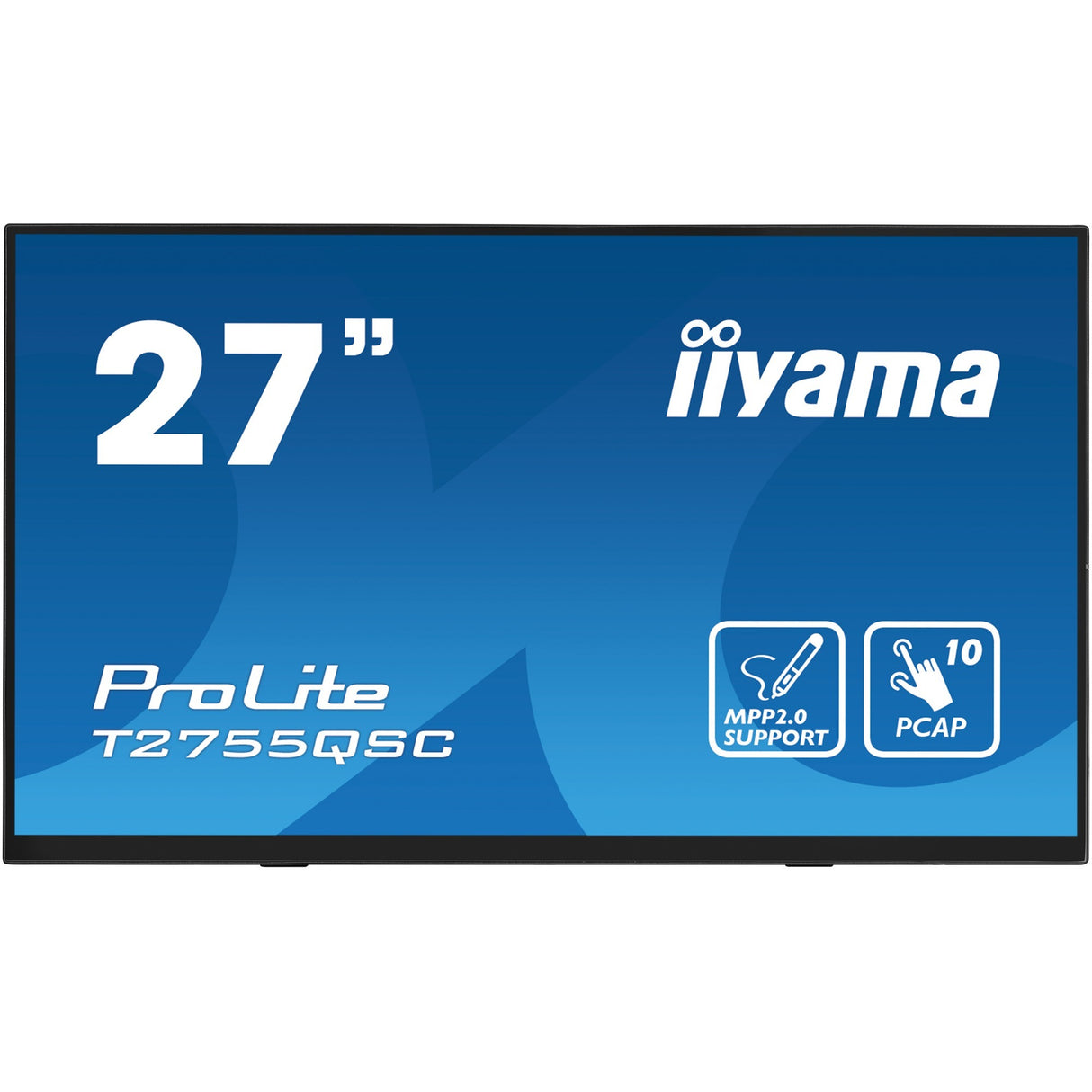 Moniteur à écran tactile Iiyama Prolite T2755QSC-B1 27 (noir, HDMI, port d'affichage, 2x USB-A, USB-B)