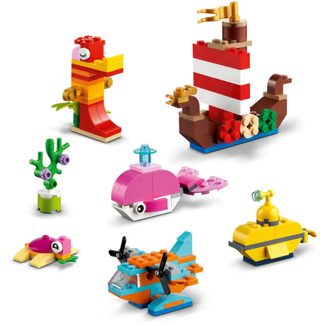 Lego classic - jouets de construction créatifs amusants en mer (11018)