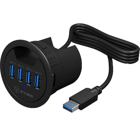 Icy box ib-hub1403 Hub USB (noir, 4x USB 3.0)