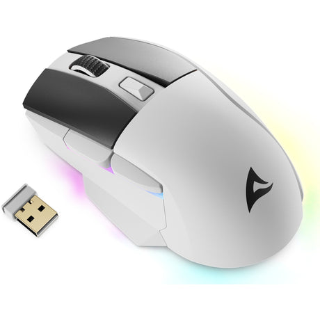 Souris de jeu Sharkoon Skiller sgm50w (blanc, 400 - 6400 dpi, LED RVB)