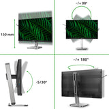 Philips 27b2g5200 27 monitor (zilver zwart, vga, hdmi, displayport, usb, audio, 100 hz)