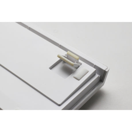 Ducky Zero 6108 clavier de jeu mécanique RVB blanc pur (blanc, disposition américaine (QWERTY), Cherry MX2A Speed Silver, 100 %, LED RVB, PBT double-shot, échange à chaud, 2,4 GHz | Bluetooth | USB-C)