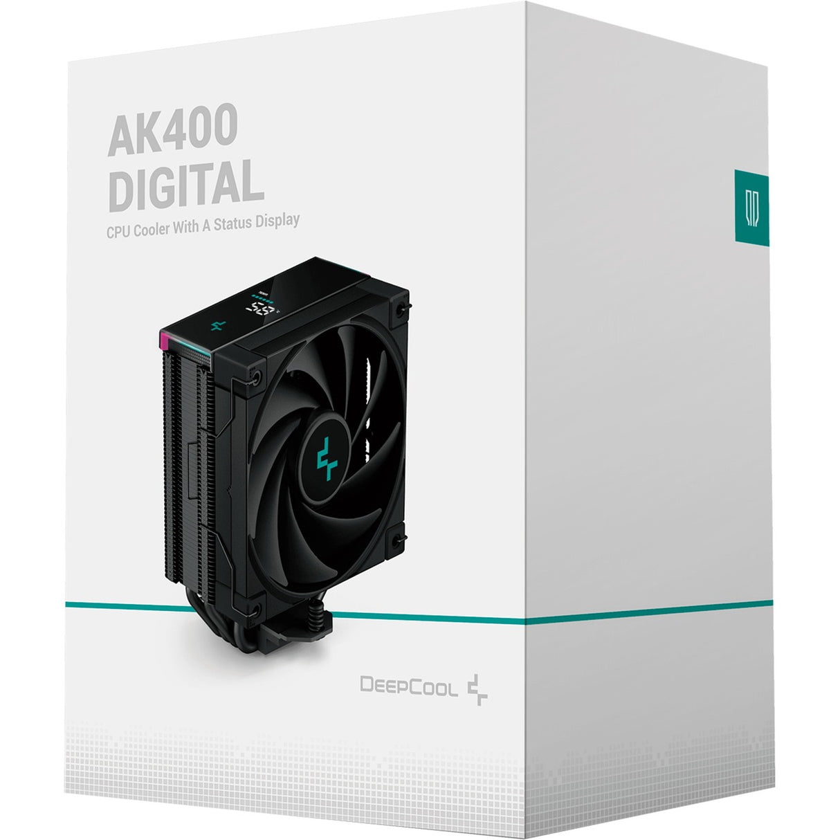Deepcool AK400 Refroidisseur de processeur RVB numérique (noir, connecteur de ventilateur PWM à 4 broches)