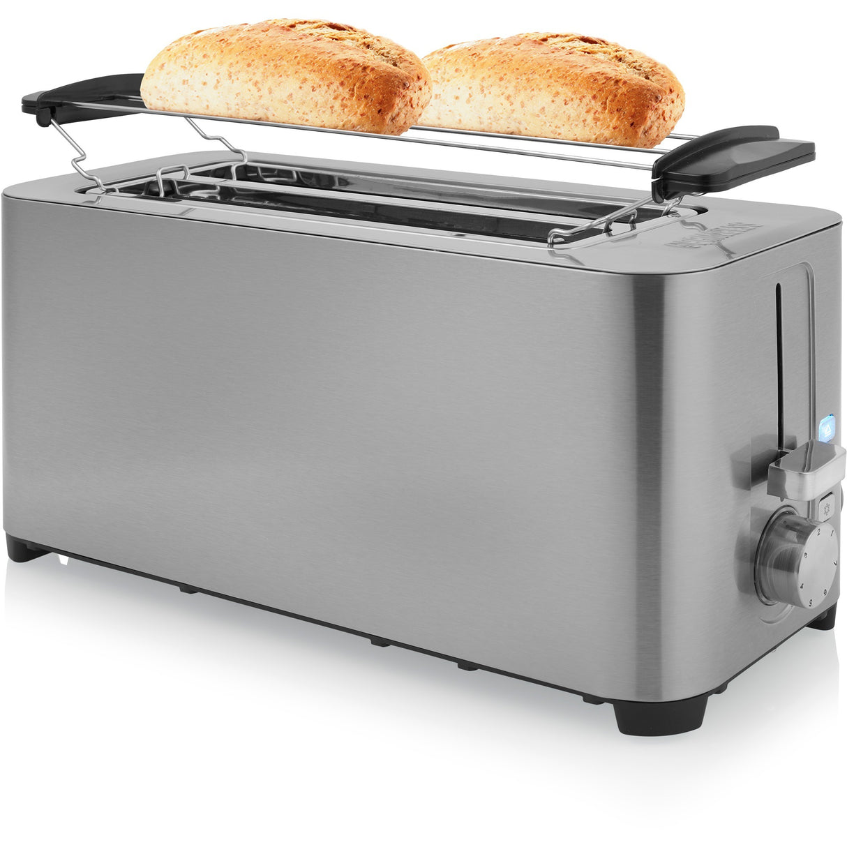 Princesse 142402 Gain de grille-pain en acier inoxydable 2 verrouillage long
