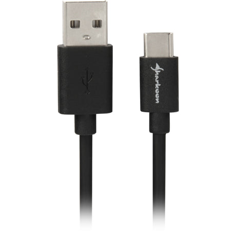 Sharkoon USB-A 2.0 - Câble USB-C (noir, 1,5 mètres)
