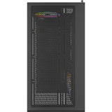 Boîtier tour midi Montech xr (noir | 2x USB-A | 1x USB-C | RVB | verre trempé)