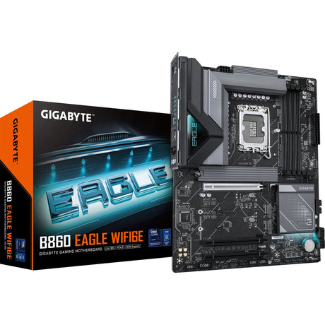 Gigabyte B860 Eagle WiFi6e, ATX, LGA1851, Intel B860, 4x DDR5, 2,5 GBE, Wi-Fi 6e, BT 5.3, USB Type-C