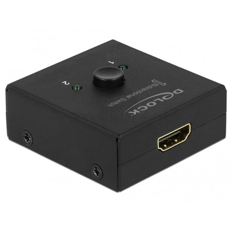 Delock commutateur HDMI 2 - 1 bidirectionnel 4k 60 Hz (noir)