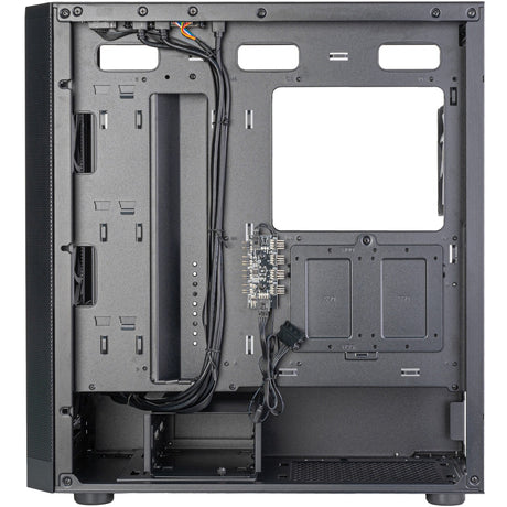 Boîtier Silverstone Fara 514x Midi Tower (noir | 2x USB-A | 1x USB-C | RVB | verre trempé)